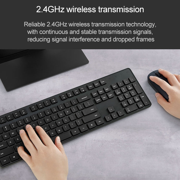 Set tastiera e mouse wireless originale Xiaomi da 2,4 GHz per laptop desktop