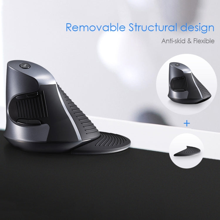 Mouse verticale ergonomico wireless DELUX M618GX Mouse ottico 1600 DPI, M618GX