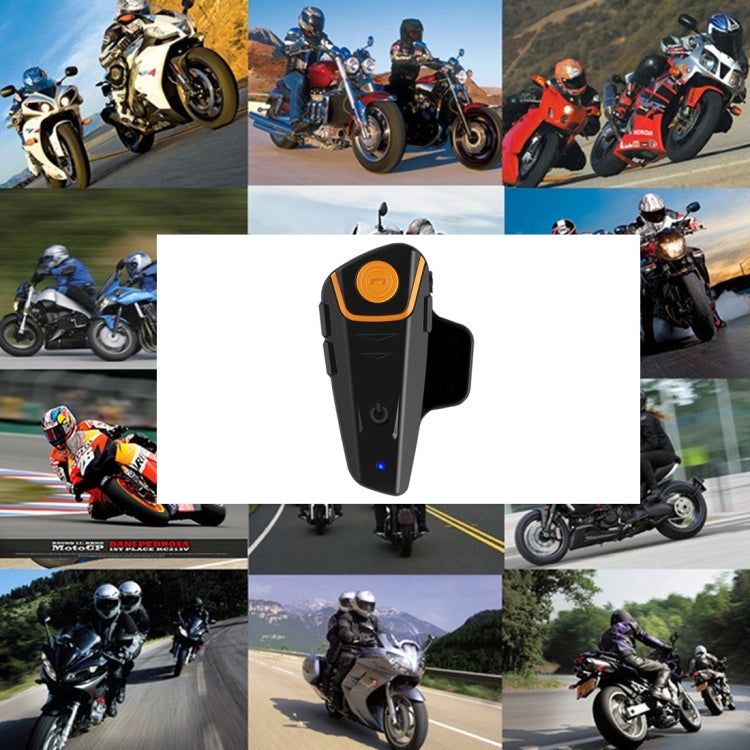 Cuffie interfoniche Bluetooth V3.0 singole BT-S2 da 2,4 GHz per casco da motociclista, risposta automatica, supporto FM, distanza interfono fino a 1000 m, BT-S2 Single