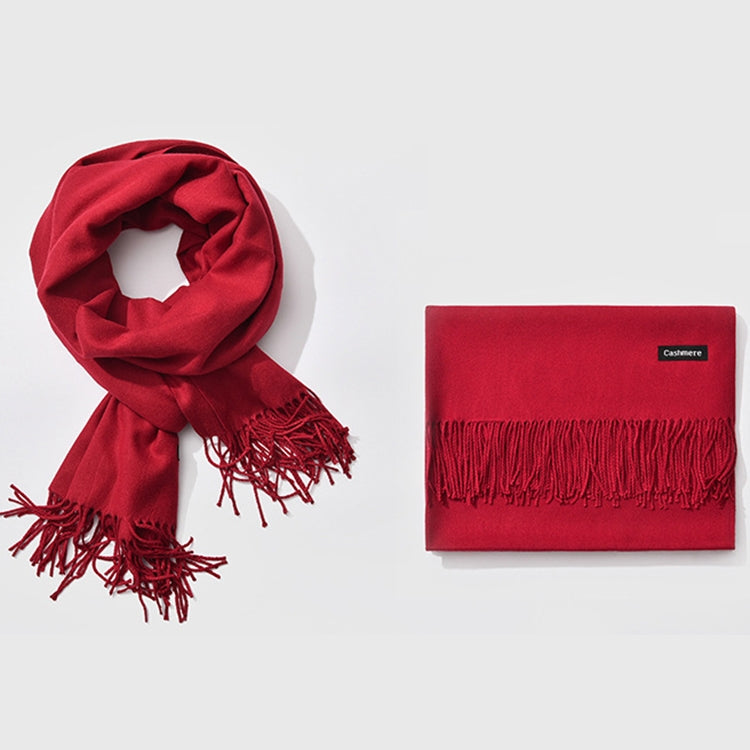Sciarpa classica in cashmere imitazione tinta unita stagione autunnale e invernale, dimensioni: 60 * 200 cm, Dark Red, Army Green, Black, Coffee, Dark Coffee, Dark Pink, Dark Dreen, Dark Grey, Dark Khaki, Orange, Pink, Grey, Khaki, Blue, Light Coffee