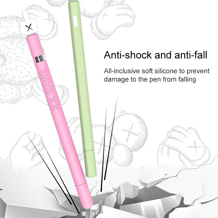 LOVE MEI per Apple Pencil 2 Custodia protettiva in silicone per penna stilo a forma di dito medio, For Apple Pencil 2