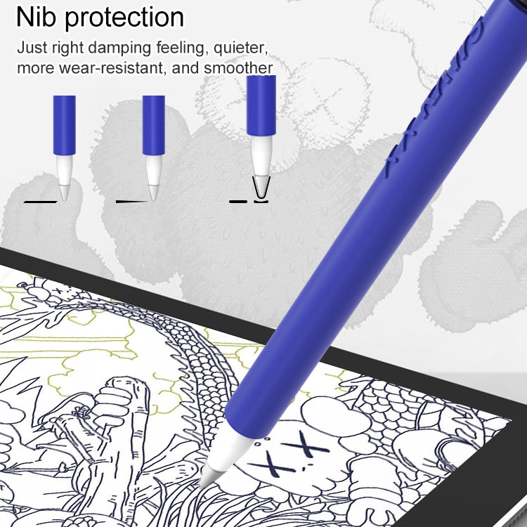 LOVE MEI per Apple Pencil 2 Custodia protettiva in silicone per penna stilo a forma di dito medio, For Apple Pencil 2