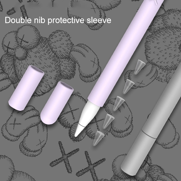 LOVE MEI per Apple Pencil 2 Custodia protettiva in silicone per penna stilo a forma di dito medio, For Apple Pencil 2