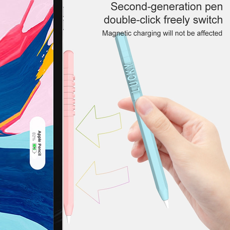 LOVE MEI per Apple Pencil 1 numero lettera design penna stilo custodia protettiva in silicone, For Apple Pencil 1