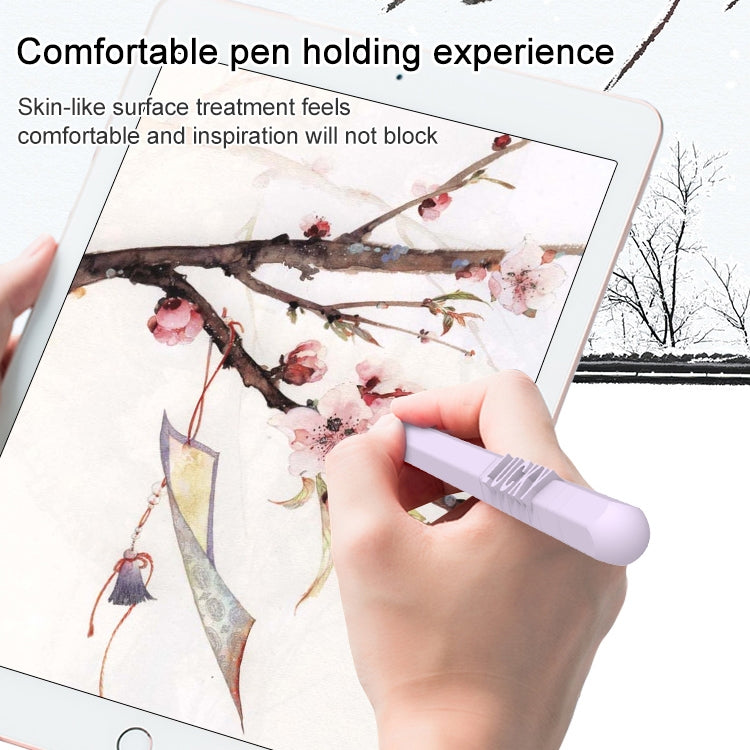 LOVE MEI per Apple Pencil 1 numero lettera design penna stilo custodia protettiva in silicone, For Apple Pencil 1