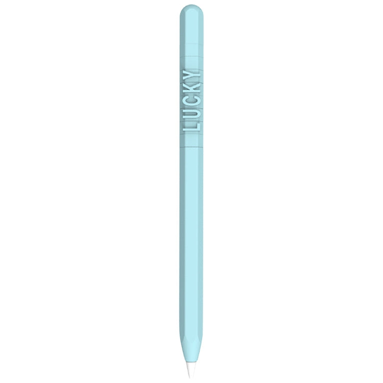 LOVE MEI per Apple Pencil 1 numero lettera design penna stilo custodia protettiva in silicone, For Apple Pencil 1