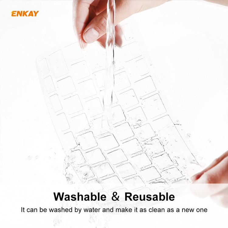 Per MacBook Air 13,3 pollici A1932 2018 ENKAY Hat-prince Versione USA del notebook Custodia protettiva per tastiera in TPU ultrasottile