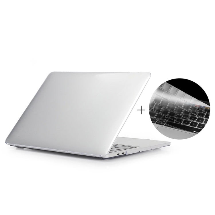 ENKAY Hat-Prince 2 in 1 Custodia protettiva in plastica rigida con guscio di cristallo + Versione USA Cover protettiva per tastiera in TPU ultrasottile per il nuovo MacBook Pro 2016 da 15,4 pollici con Touchbar (A1707), 15.4 inch with Touch Bar US Vers...