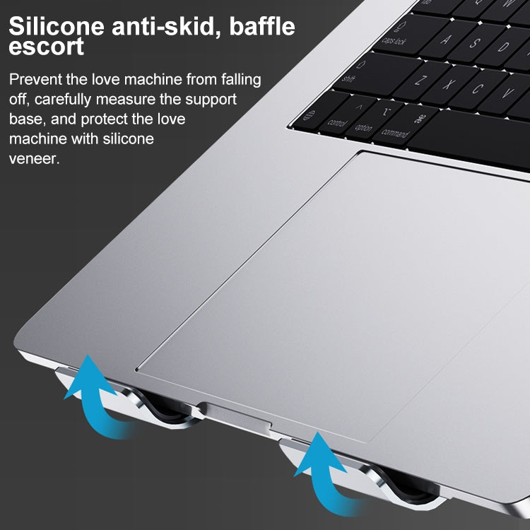 R-JUST HZ08 Supporto per laptop regolabile con sollevamento a due fori, HZ08