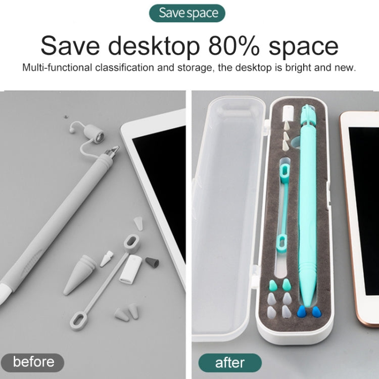 Per Apple Pencil 1/2 10mm Custodia protettiva multifunzione per penna per scrittura a mano Scatola di immagazzinaggio TouchPen, 10mm