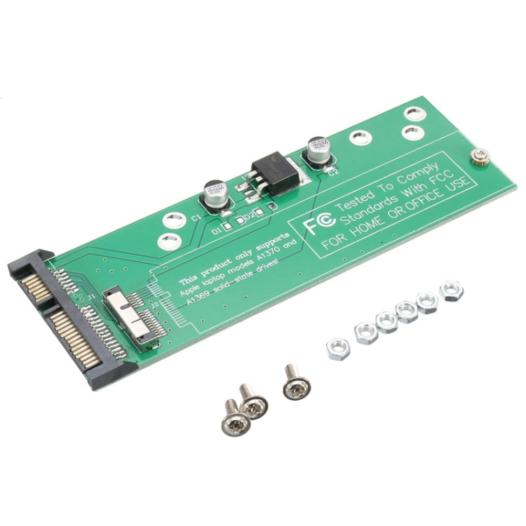 Adattatore per unità disco rigido da 12 + 6 pin a scheda convertitore adattatore SSD SATA a 22 pin per Apple MacBook Air 2010 2011, HDD To SATA SSD