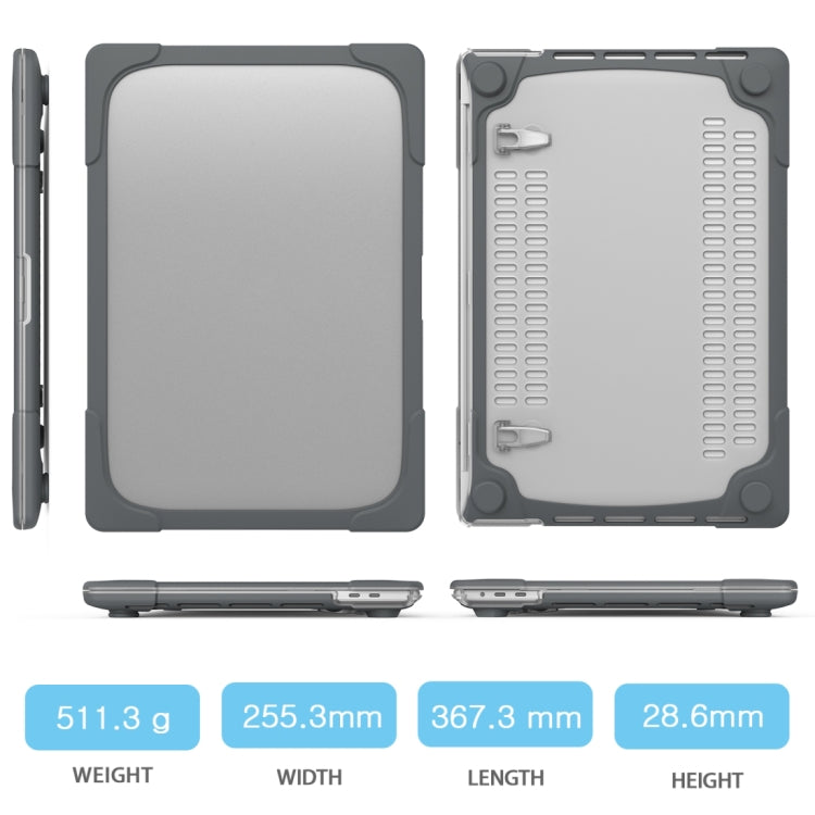 Per MacBook Pro 16 pollici A2141 (2019) Custodia protettiva per laptop bicolore PC + TPU