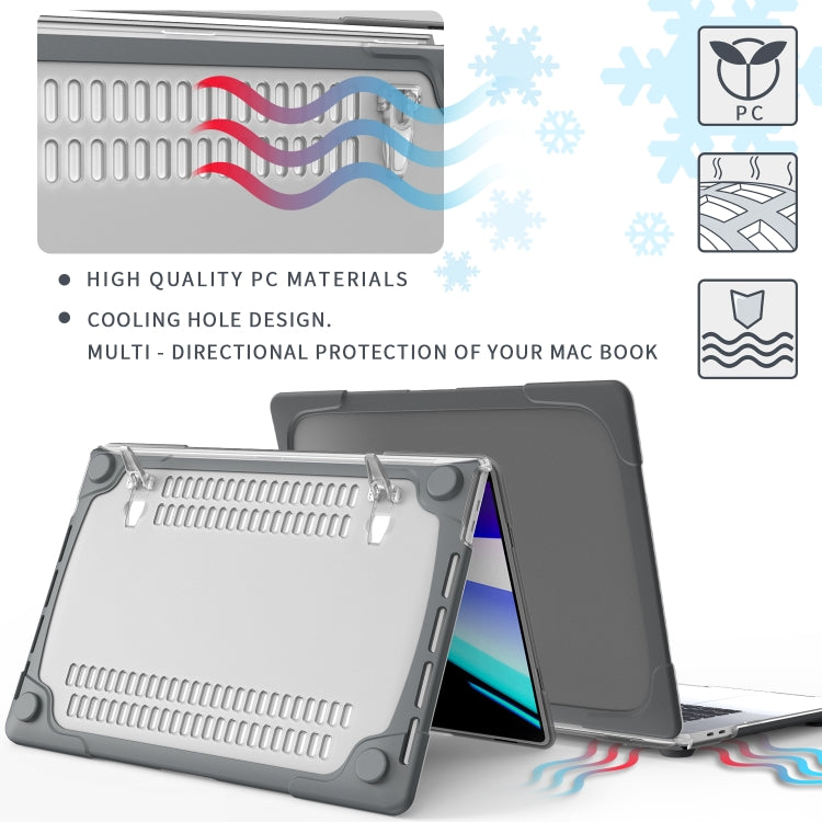 Per MacBook Pro 16 pollici A2141 (2019) Custodia protettiva per laptop bicolore PC + TPU
