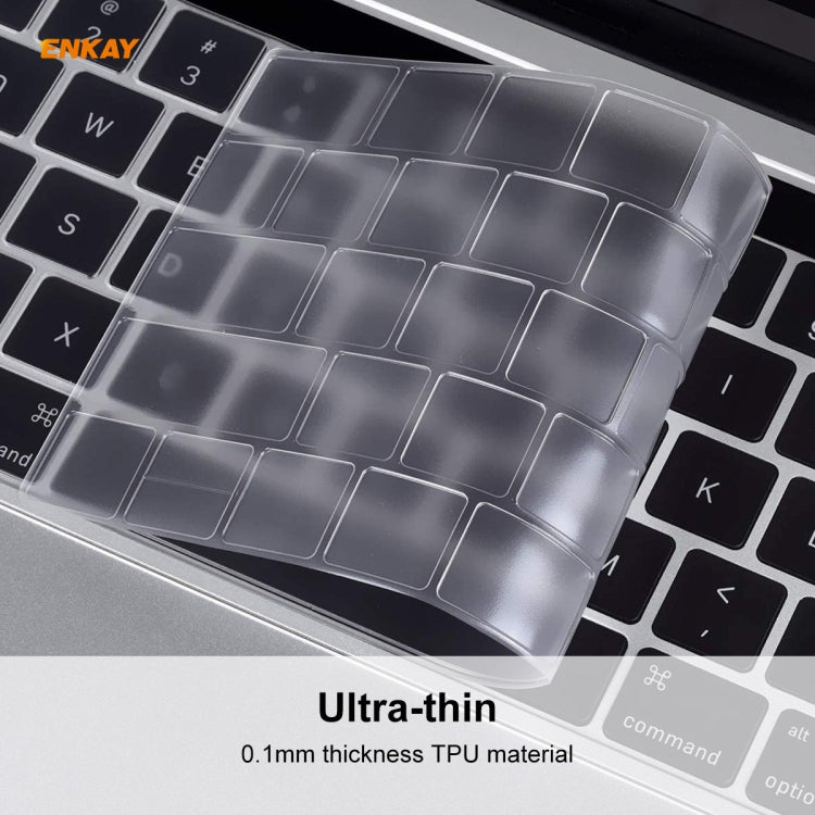 ENKAY Cover protettiva per tastiera in TPU per MacBook Pro 13,3 pollici A1706 / A1989 / A2159 e Pro 15,4 pollici A1707 / A1990 (con Touch Bar), versione USA