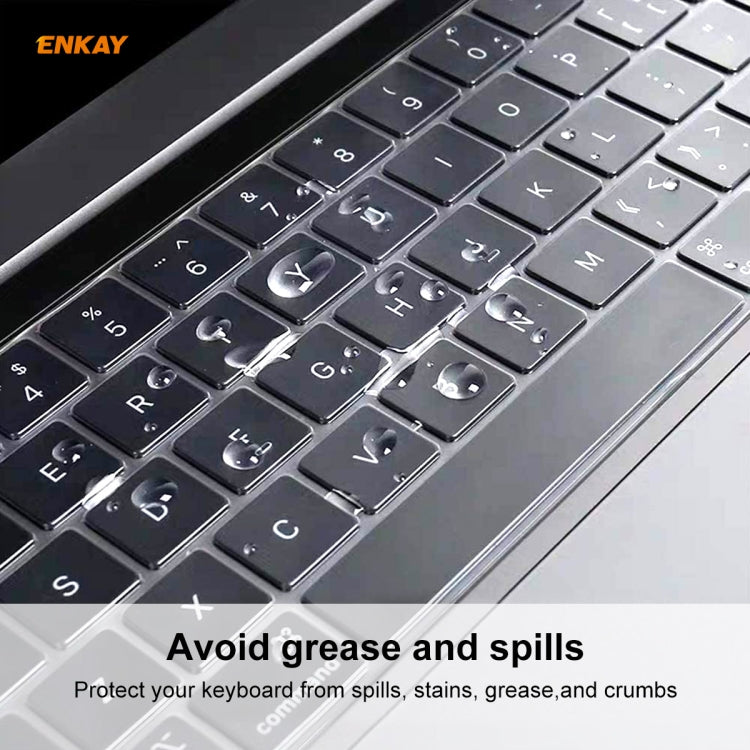 ENKAY Cover protettiva per tastiera in TPU per MacBook Pro 13,3 pollici A1706 / A1989 / A2159 e Pro 15,4 pollici A1707 / A1990 (con Touch Bar), versione USA