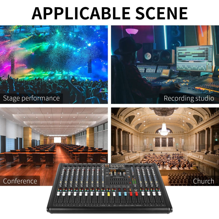 XTUGA B1404FX Mixer audio Bluetooth a 14 canali Controller DJ digitale Console di missaggio audio, B1404FX