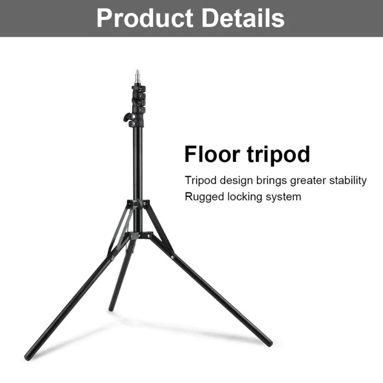 XTUGA UL-03 Supporto per microfono da pavimento con treppiede per luce dal vivo, UL-03