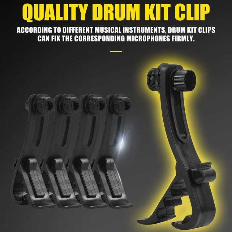 XTUGA MI7-A 7-Piece Wired Dynamic Drum Mic Kit Kick Bass Tom/Snare Set microfono per piatti, MI7-A