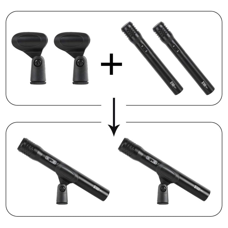 XTUGA MI7-G 7-Piece Wired Dynamic Drum Mic Kit Kick Bass Tom/Snare Set microfono per piatti, MI7-G