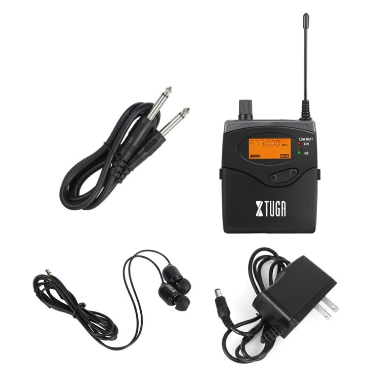 XTUGA RW2080 902-928 MHz UHF Wireless Stage Singer In-Ear Monitor Sistema Ricevitore BodyPack singolo, RW2080 Receiver Bodypack 902-928MHz