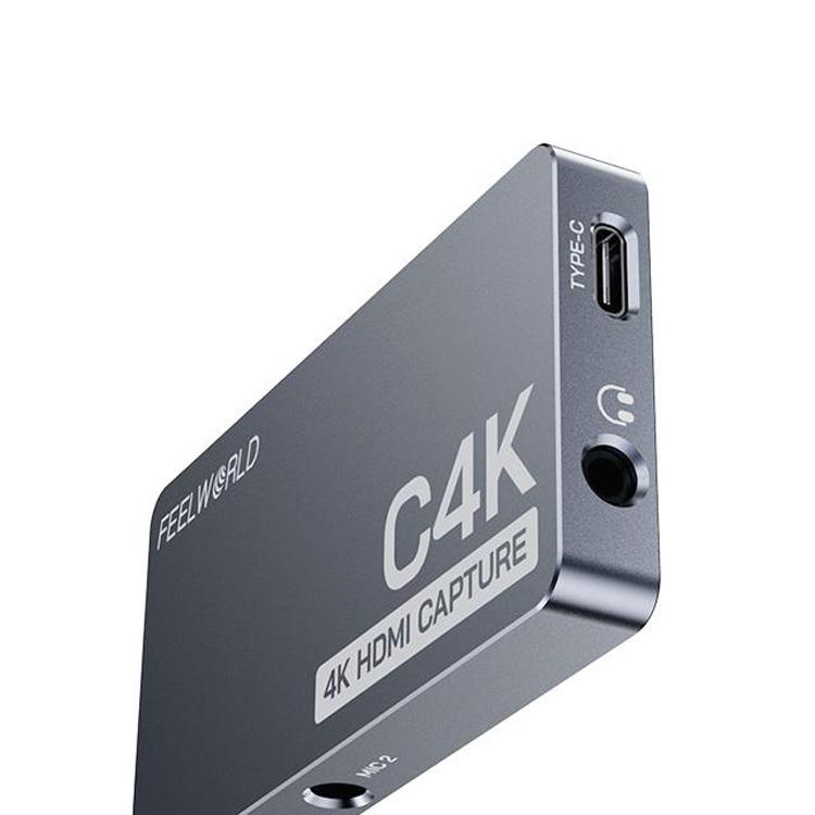 FEEWORLD C4K Video Capture 4K HDMI 60Hz In e Out USB-C Plug and Play per Streaming Gaming Videoconferenza