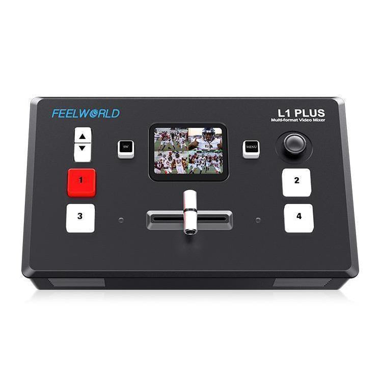 FEELWORLD L1 PLUS Mixer video multi-camera Touch Screen Controllo PTZ Switcher streaming veloce USB3.0, L1 PLUS