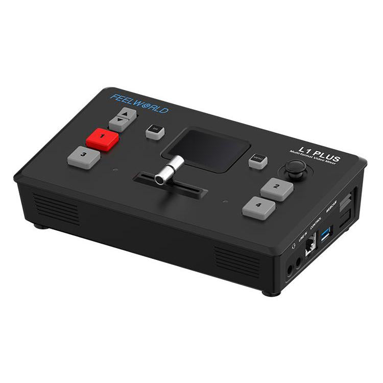 FEELWORLD L1 PLUS Mixer video multi-camera Touch Screen Controllo PTZ Switcher streaming veloce USB3.0, L1 PLUS