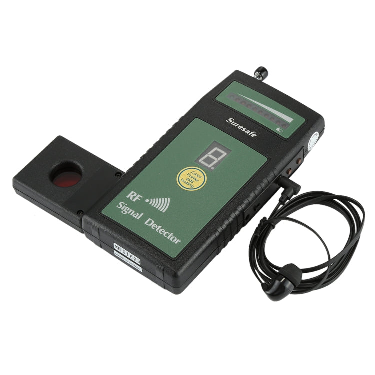 Suresafe SH-055U8LP Rilevatore di segnale RF con soglia automatica per telecamera con 8 LED, frequenza di rilevamento: 50 MHz-6,0 GHz, spina USA/UE/Regno Unito, CA 100-240 V, SH-055U8LP