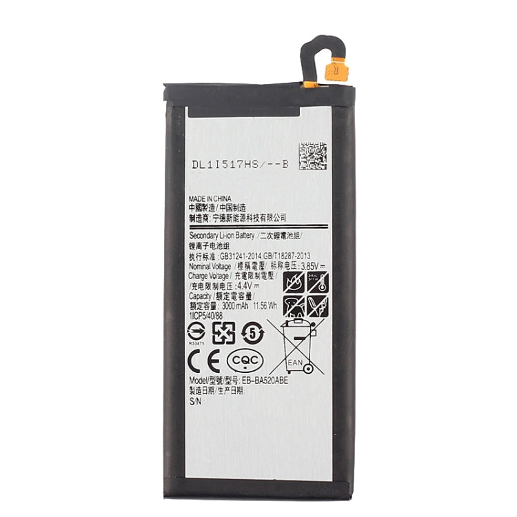 Batteria ricaricabile agli ioni di litio da 3000 mAh EB-BA520ABE per Galaxy A5 (2017), A520F, A520F/DS, For A5 (2017)