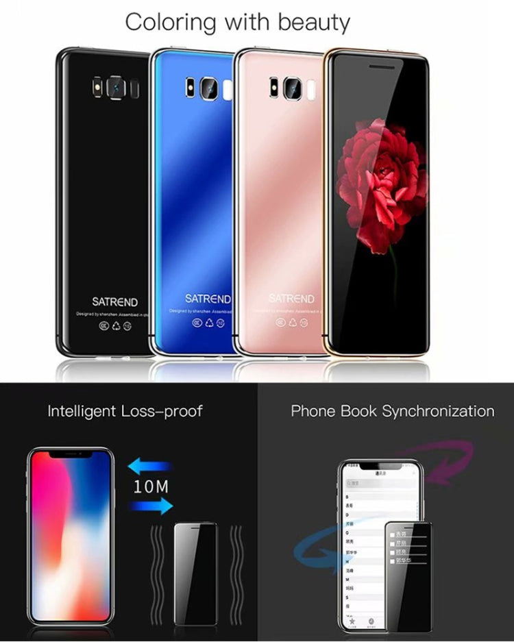 Touch screen da 2,4 pollici, MTK6261D, supporto Bluetooth, FM, GSM, doppia SIM