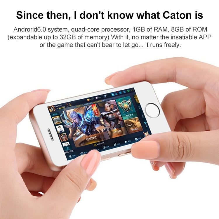 2,45 pollici, Android 5.1 MTK6580 Quad Core, supporto Bluetooth/WiFi, rete: 3G, 1GB+8GB+32GB TF