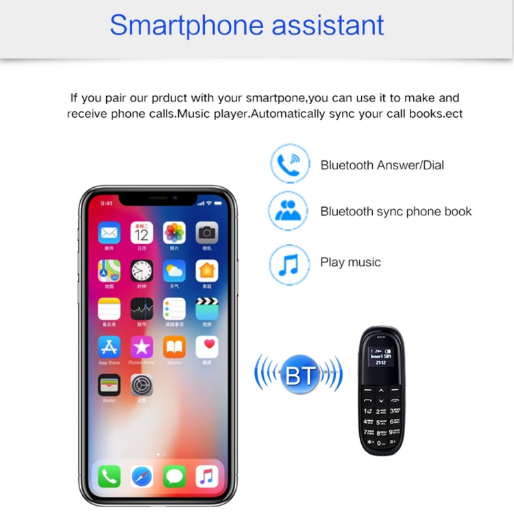 Cuffia con combinatore Bluetooth a mani libere, MTK6261DA, Anti-smarrimento, SIM singola, Rete: 2G
