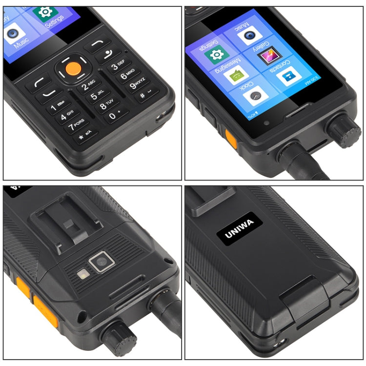 IP65 Impermeabile Antipolvere Antiurto, Batteria da 5300 mAh, Android 9.0 MTK6739 Quad Core da 2,8 pollici fino a 1,3 GHz, Rete: 4G, PTT, Analog, 1GB+8GB