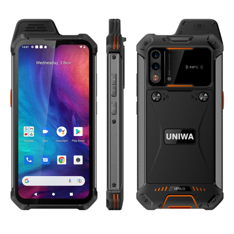 IP68 Impermeabile Antipolvere Antiurto, Batteria 5000mAh, Android 11 MTK6765 Helio P35 Octa Core da 6,3 pollici fino a 2,35 GHz, Rete: 4G, NFC, OTG, Standard , 4GB+64GB