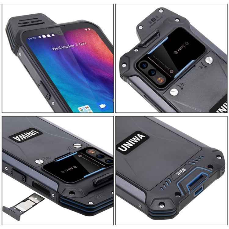 IP68 Impermeabile Antipolvere Antiurto, Batteria 5000mAh, Android 11 MTK6765 Helio P35 Octa Core da 6,3 pollici fino a 2,35 GHz, Rete: 4G, NFC, OTG, Standard , 4GB+64GB