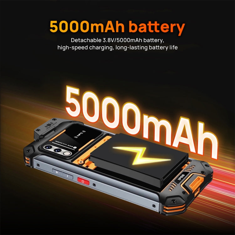 IP68 Impermeabile Antipolvere Antiurto, Batteria 5000mAh, Android 11 MTK6765 Helio P35 Octa Core da 6,3 pollici fino a 2,35 GHz, Rete: 4G, NFC, OTG, Explosion-proof , 4GB+64GB