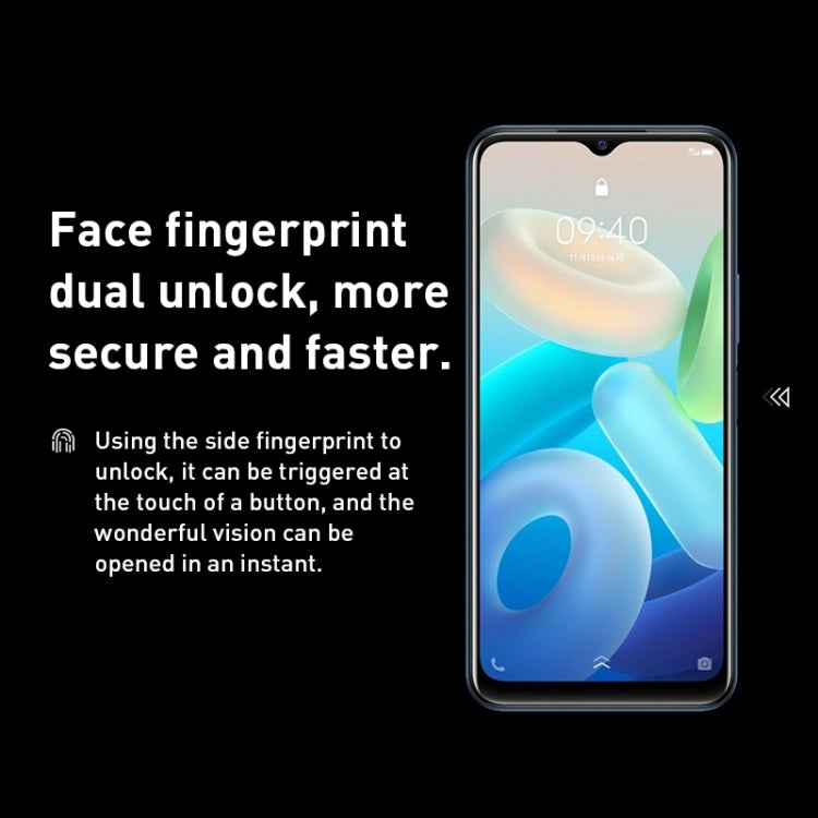 Doppia fotocamera posteriore, identificazione delle impronte digitali laterale, batteria da 5000 mAh, 6,51 pollici Android 11.0 OriginOS 1.0 Snapdragon 680 Octa Core fino a 2,4 GHz, OTG, Rete: 4G, 8GB+128GB