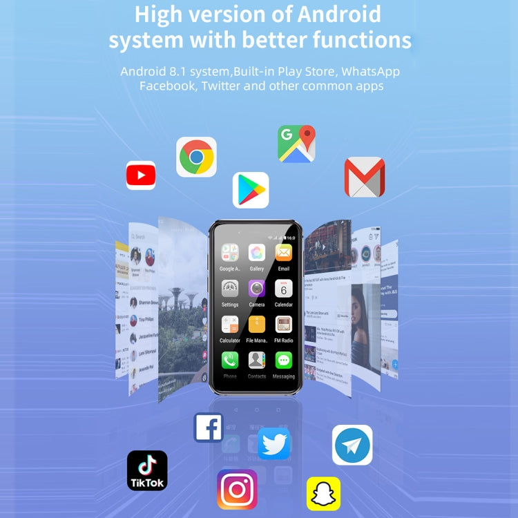 Android 8.1 MTK6580 Quad Core da 1,3 GHz da 3,0 pollici, Rete: 3G, Doppia SIM, Versione globale con Google Play