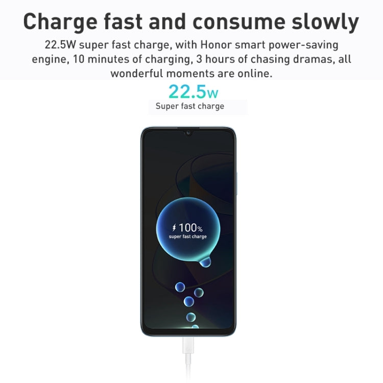 Doppia fotocamera posteriore, identificazione delle impronte digitali laterale, batteria da 6000 mAh, Magic UI 6.1 da 6,74 pollici (Android 12) MediaTek Dimensity 700 Octa Core fino a 2,2 GHz, Rete: 5G, Non supporta Google Play, 8GB+256GB