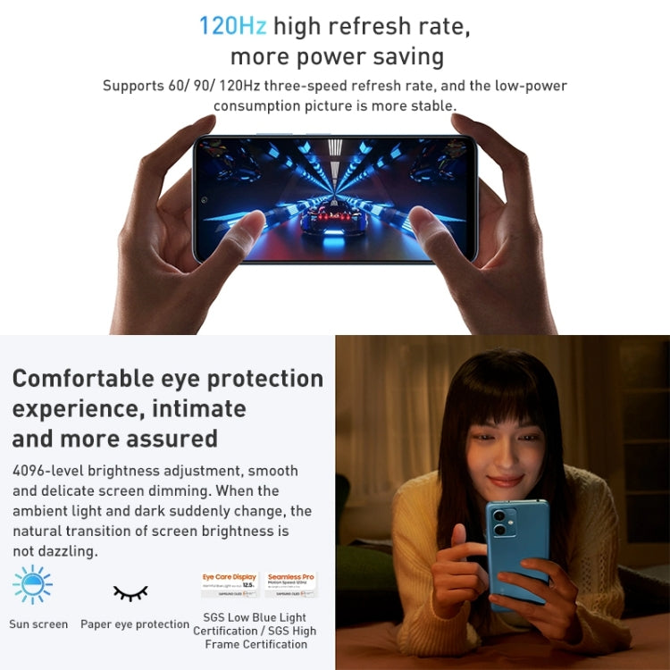 Doppia fotocamera posteriore, batteria da 5000 mAh, identificazione delle impronte digitali laterale, MIUI 13 Qualcomm Snapdragon 4 Gen1 Octa Core da 6,67 pollici fino a 2,0 GHz, Rete: 5G, doppia SIM, IR, non supporta Google Play, Note 12 5G,8GB+256GB