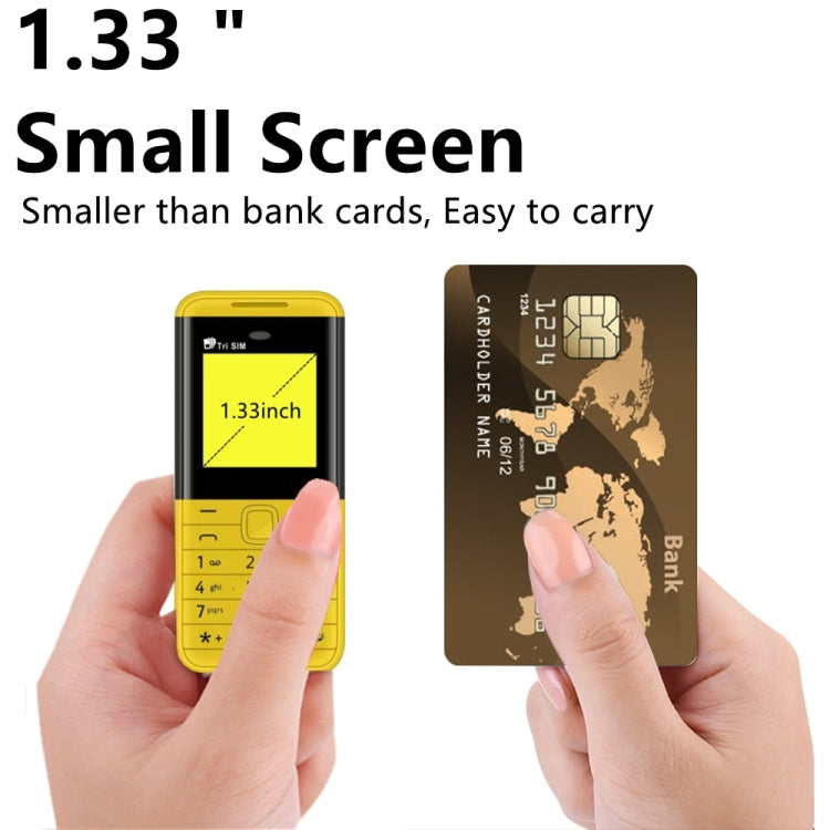 1,33 pollici, MTK6261D, 21 tasti, supporto Bluetooth, FM, suono magico, registrazione automatica delle chiamate, GSM, tripla SIM, Russian Key
