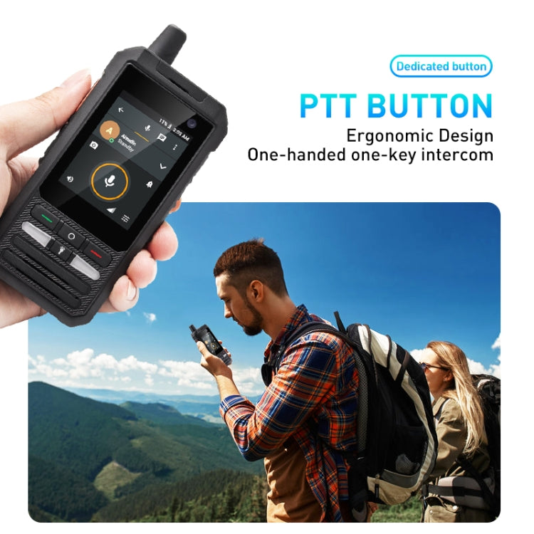 Impermeabile Antipolvere Antiurto, Batteria 5300mAh, Android 10 Spreadtrum SL8541E Quad Core da 2,4 pollici fino a 1,4GHz, Rete: 4G, Doppia SIM, PoC, SOS, F80S