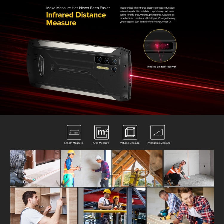 Quad fotocamere posteriori, IP68/IP69K impermeabile antipolvere antiurto, Face ID e identificazione delle impronte digitali, batteria da 13200 mAh, Android 11 MTK Helio G95 Octa Core da 6,81 pollici fino a 2,05 GHz, Rete: 4G, OTG, NFC, 8GB+128GB