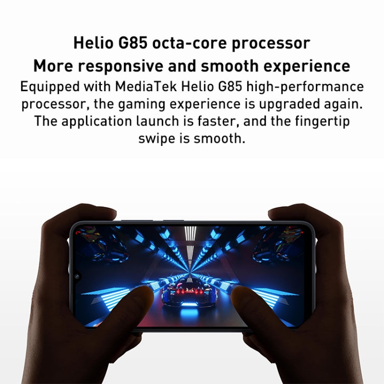 Batteria da 5000 mAh, Face ID e identificazione delle impronte digitali, MIUI 13 MediaTek Helio G85 Octa Core da 6,71 pollici fino a 2,0 GHz, Rete: 4G, Doppia SIM, Non supporta Google Play, 4GB+128GB