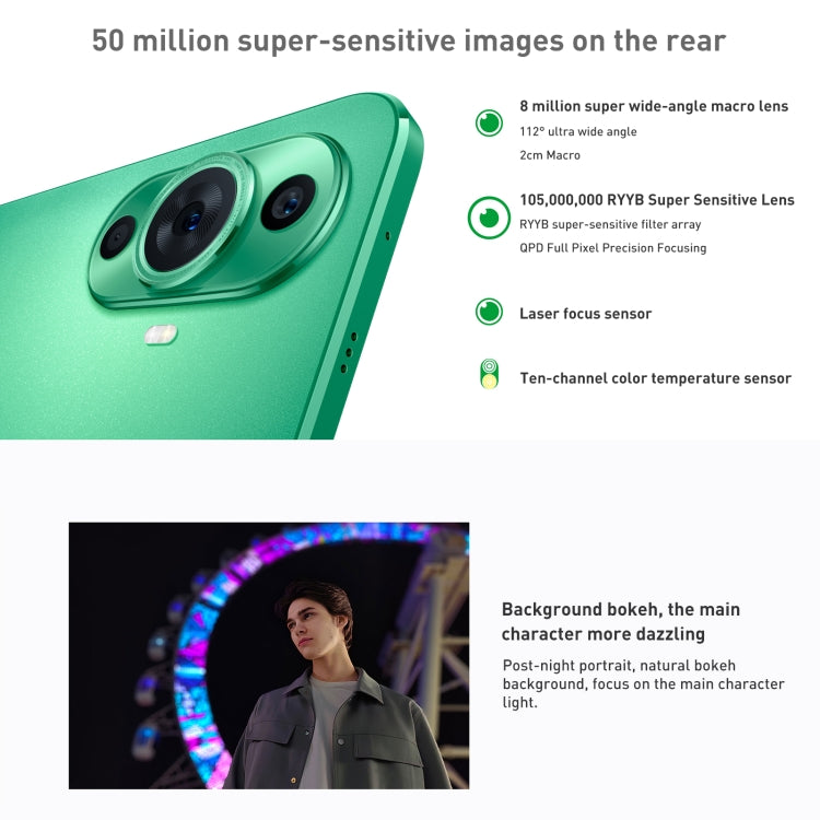 Doppia fotocamera posteriore, identificazione dell'impronta digitale dello schermo, 6,7 pollici HarmonyOS Qualcomm Snapdragon 778G 4G Octa Core fino a 2,4 GHz, rete: 4G, OTG, NFC, non supporta Google Play, nova 11 256GB
