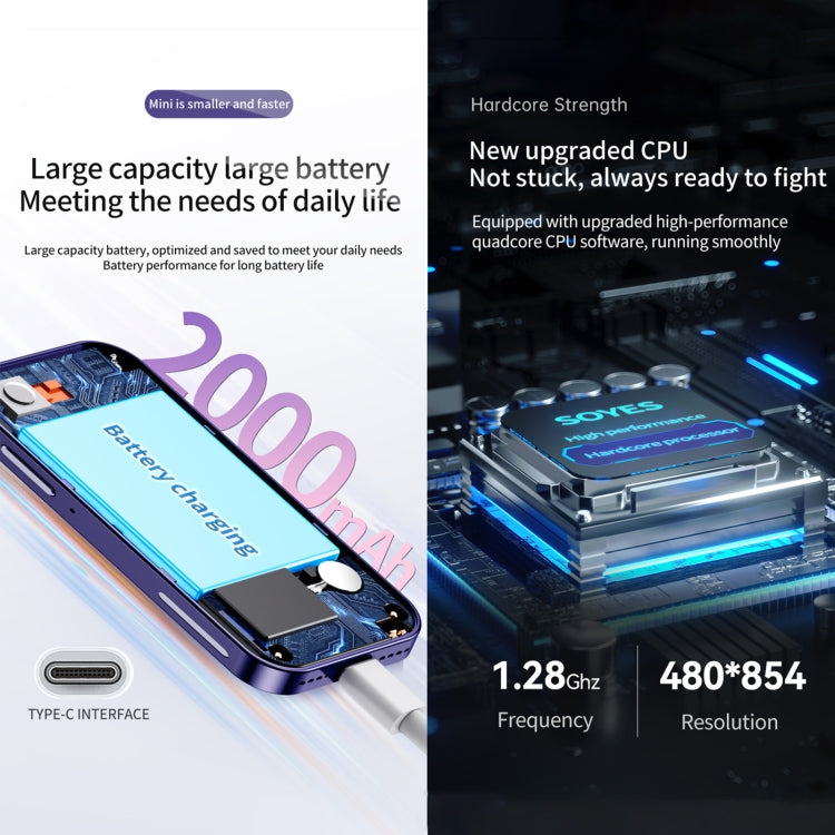 Riconoscimento facciale, Android 9.0 MTK6739CW da 3,0 pollici Quad Core fino a 1,28 GHz, OTG, Rete: 4G, Dual SIM, Supporto Google Play, 3GB+32GB