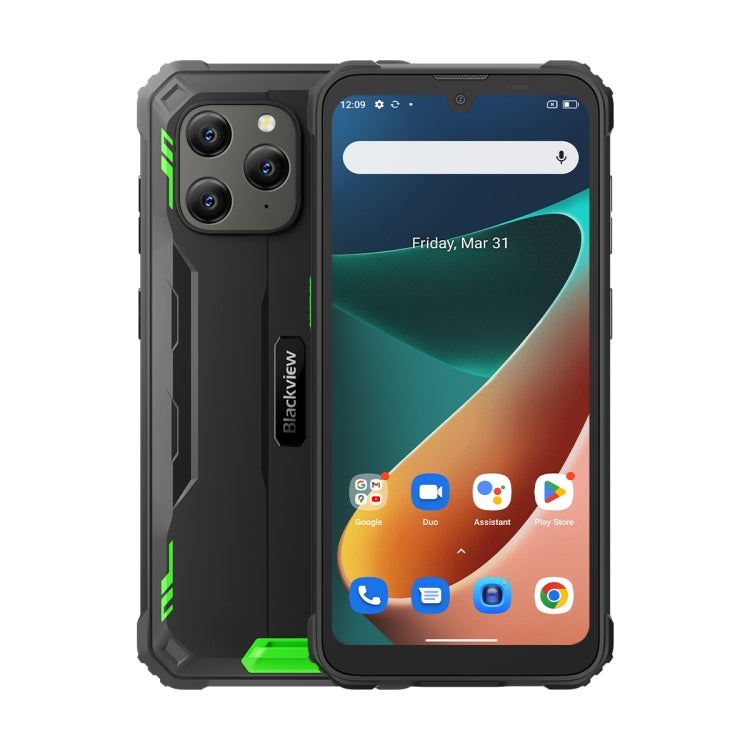 IP68/IP69K/MIL-STD-810H, Face Unlock, Batteria da 6580 mAh, 6,1 pollici Android 12 MTK6765 Helio P35 Octa Core fino a 2,3 GHz, Rete: 4G, OTG, NFC, Dual SIM, BV5300 Pro, 4GB+64GB