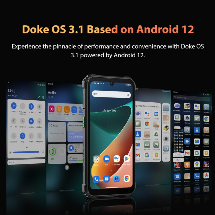 IP68/IP69K/MIL-STD-810H, Face Unlock, Batteria da 6580 mAh, 6,1 pollici Android 12 MTK6765 Helio P35 Octa Core fino a 2,3 GHz, Rete: 4G, OTG, NFC, Dual SIM, BV5300 Pro, 4GB+64GB