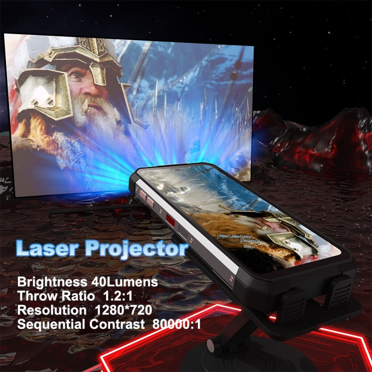 Impermeabile antipolvere antiurto, identificazione dell'impronta digitale laterale, batteria da 15500 mAh, 6,79 pollici Android 13 MTK6789 Octa Core fino a 2,2 GHz, rete: 4G, NFC, versione globale, Tank 2