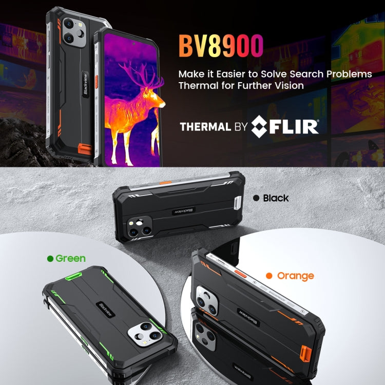 IP68/IP69 Impermeabile Antipolvere Antiurto, Identificazione viso e impronte digitali, 6,5 pollici Android 13 MediaTek Helio P90 MT6779 Octa Core fino a 2,2 GHz, NFC, OTG, Rete: 4G, BV8900